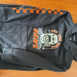 Vans Black and Orange Hoodie. Woman’s Small, Kid’s Large in sizing.